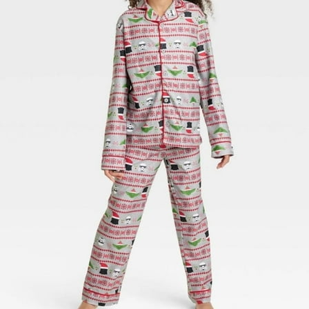 Star Wars Boys Girls Yoda, Darth Vader Flannel Holiday Pajama Set, Size XS 4/5