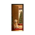 thumbnail image 2 of Hometravel Christmas Door Cover Decor, Funny Santa Dog Pattern Background for Holiday Party, 70x35 Inch Winter Decoration for Door, Wall, Seasonal Display, 2 of 6