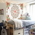 thumbnail image 4 of Dashan Mandala Tapestry Wall Hanging,Boho Pink Floral Tapestries for Bedroom Living Room Dorm Decor,60"Wx50"L, 4 of 6