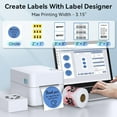 thumbnail image 6 of Restored iDPRT Label Maker - 3 inch Thermal Printer for Small Business, Print Variety of Label Types via USB or LAN Network Connectivity, Barcode Printer for Warehouse, Office, Support Multi Systems, 6 of 7