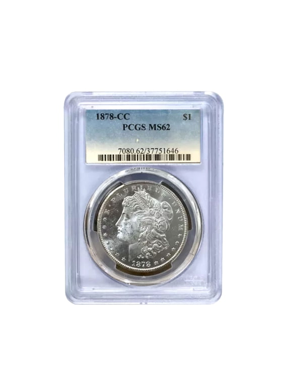 1878-CC Morgan Silver Dollar Coin MS62 PCGS Uncirculated Carson City Mint .7734 oz
