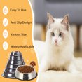 thumbnail image 3 of Dog Bowls Stainless Steel Pet Cat Dog Feeding Bowls with Anti-Skid Rubber Base for Small/Medium/Large Breed Pet Feeder Bowls and Water Bowls ,Various Size- 15cm, 3 of 8