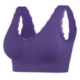 thumbnail image 2 of Darzheoy Bras for Women No Underwire Yoga Solid Sleeveless Cold Shoulder Casual Tanks Blouse Tops Intimates Women Bras 32/70C, 2 of 4