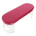 thumbnail image 6 of Clarity Contemporary/Glam Bench in Clear Acrylic and Pink Velvet by LumiSource, 6 of 7