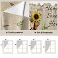 thumbnail image 5 of Sunflowers Dog Swag Valances for Windows, Kitchen Curtains 36 Inch Length 2 Panels Set, Spring Watercolor Floral Stars on Linen Short Curtains for Small Windows Rod Pocket Cafe Curtains 28"x36", 5 of 8