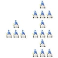 thumbnail image 6 of 4 Pieces Faceless Doll Ornament Decorative Lovely Gnome Statue Cute Lawn Outdoor Ornaments Blue, 6 of 8