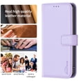thumbnail image 6 of Nalacover Premium High Quality Wallet Case for iPhone XS Max, Strong Magnetic Clasp Case with [RFID Blocking] Card Holder Kickstand Magnetic,Leather Flip Case for iPhone XS Max, Lightpurple, 6 of 8
