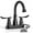 Black, variant on Bathroom Faucets with Pop-up Drain, Lead-Free 4 inch Centerset Bathroom Sink Faucet and Water Supply Lines for Bath Sink, Rv, Laundry, Camper, Matte Black