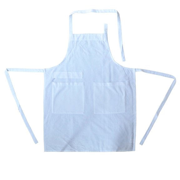 Dunroven House Solid Color Adult Apron White