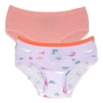 thumbnail image 2 of Pantaleta Fruit Of The Loom para Niña, Multicolor Liso y Dinosaurios 1 Paquete con 2 Piezas Talla 2-3, 2 of 3