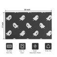 thumbnail image 5 of Happy Halloween Pumpkin Ghost Non Slip Washable Door Mat Horror Pumpkin Ghost Doormat Friendly for Entry Floor Mat Set Living Room Bedroom Bathroom Crystal Velvet 30x17 Inches, 5 of 7