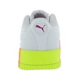 thumbnail image 3 of Puma Carina Neon Fade Girls Shoes Size 5.5, Color: White/Pink, 3 of 5