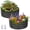 Grey, variant on Garvee 2 Pcs Round Metal Raised Garden Bed, Galvanized Steel Planter Box, 2x2x1 FT Open-Bottom Outdoor Garden Bed with Safety Rubber Edging, Easy Assembly for Vegetables, Flowers, Herbs, Grey