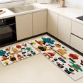 thumbnail image 5 of Kitchen Rugs Sets 3 Piece with Runner Floral Kitchen Floor Mat Carpet Farmhouse Rugs and Mats Non Skid Washable Runner Rug for Kitchen Office Sink Laundry, 5 of 12