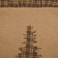 thumbnail image 3 of VHC Brands Cedar Ridge Tree Print Cotton Burlap Rustic Bedding Appliqued Square 18x18 Filled Pillow, Natural Tan, 3 of 6