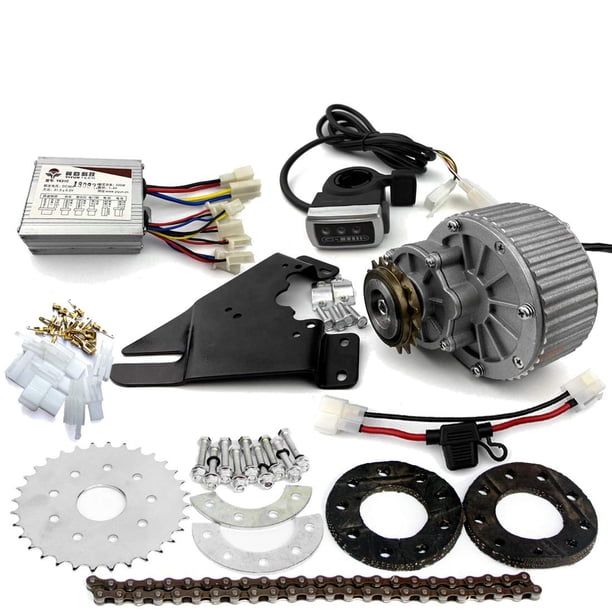 El kit de conversión de transmisión izquierda de bicicleta eléctrica más nuevo de L-faster de 450 W puede adaptarse a la mayoría de las transmisiones de cadena de piñón de radios de uso común para bic
