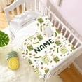 thumbnail image 2 of Personalized Baby Blanket Custom Pickles Name Blanket for Boys Girls Kids Super Soft Comfy Plush Pickles Throw Blankets Birthday Christmas Decor Couch Sofa -50"x60" Inches, 2 of 6