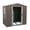 Gray, variant on IMagacFun 6x4.3 Metal Outdoor Storage Shed with Floor Base and Lockable Sliding Doors & Vents for Garden Backyard Graywn