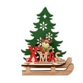 thumbnail image 1 of Adorno Navideño de Madera Xihbxyly Muñeco de Nieve, 1 of 2