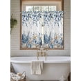 thumbnail image 4 of Blue Eucalyptus Coastal Living Room Curtains 2 Panel, Beach Starfish Shell Nautical Cafe Window Treatment, Farmhouse Bedroom Bathroom Kitchen Curtains Drapes 104"x54", 4 of 6