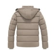 thumbnail image 2 of GGleaf Men's Hooded Winter Coat Warm Puffer Jacket Thicken Quilted Jacket khaki Small, 2 of 6