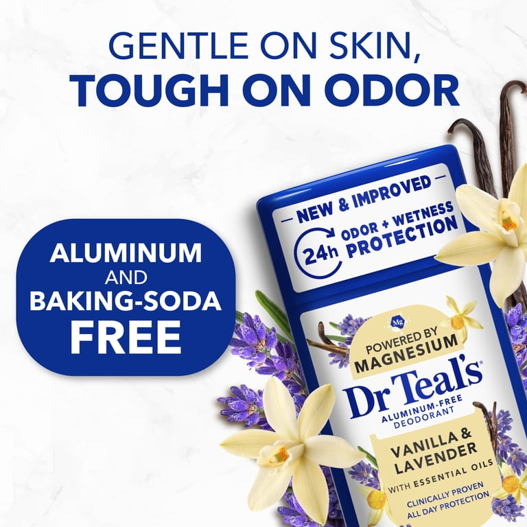 DR.Reella トーニング 2 150ml Dr Teal's Aluminum Free Deodorant, Vanilla & Lavender with