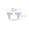 thumbnail image 2 of Almohadillas de Silicona para Muebles, 28mm x 19mm Bumpers Antideslizantes 11mm de Altura Transparentes 20Pcs, 2 of 4