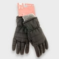 thumbnail image 5 of Canada Weather Gear Women's Ski Gloves - Water Resistant, Warm Knit Cuff Winter Gloves with Warmth Indicator for Cold Weather in Black/Grey, Medium, 5 of 5