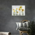 thumbnail image 3 of Sunflower Bathroom Wall Art Farmhouse Sunflowers Pictures Wall Decor Rustic Country Floral Flower Canvas Print Painting Framed Modern Home Artwork Decorations For Bathroom Bedroom Office 16"x12", 3 of 6