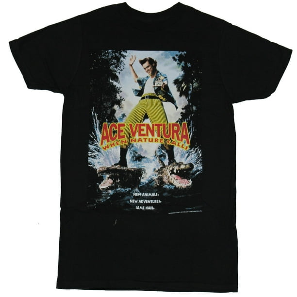 Ace Ventura - Ace Ventura Mens T-Shirt - When Nature Calls Movie Poster ...