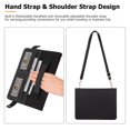thumbnail image 6 of TECH CIRCLE Handbag Case for Galaxy Tab S10 Ultra/S9 Ultra/S8 Ultra 14.6" with S Pencil Holder,Folio Stand PU Leather Crossbody Shoulder Hand Strap Card Slots Magnetic Envelope Wallet Cover,Black, 6 of 7