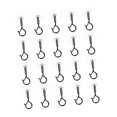 thumbnail image 3 of deevoka 20 Pieces Adhesive Hanging Ceiling Hooks for Bags Wind Chimes Mobile Curtain Black, 3 of 9