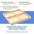 thumbnail image 6 of DIY Square Wooden Divided Serving Tray 10 x 10-inch, Pack of 1 4-Section Candy Tray for Vegetable & Fruit Party Platters, by Woodpeckers, 6 of 8