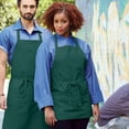 thumbnail image 3 of Uncommon Threads 3011-0300 Ajustable Bib Apron 3 Section Pocket in Burgundy, 3 of 6