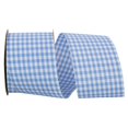 thumbnail image 1 of Reliant Ribbon 7101-053-40J 20.5 in. 25 Yards Gingham Check Ribbon, Blue, 1 of 1