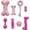 pink, variant on PetLike 8 Pack Puppy Teething Toys Set, Soft Gentle Interactive Dog Toys for Small Puppies (Pink)