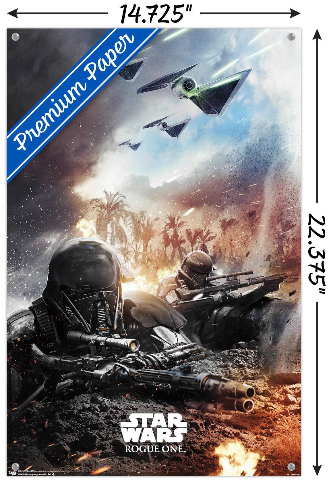 Star Wars: Rogue One - Trench Wall Poster with Push Pins, 14.725" x 22.375"