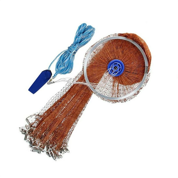 Electronicheart Cast Net American Style Strong Bearing Capacity  Professional Retractable Outside Fishing Casting Nets Supplies Type 360