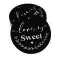 thumbnail image 1 of Inkdotpot Silver Foil Paper Hang Tags Love Is Sweet Wedding Favor Tags 100 Pieces, 1 of 6