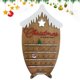 thumbnail image 2 of Calendario de Adviento colgante de Navidad para 24 días, decoración de cuenta regresiva de Navidad, Papá Noel rojo y blanco, copo de nieve, alce, diseño de madera, 2 of 4