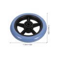thumbnail image 2 of QUMIIRITY 2Pcs Front Wheels Wheelchair Assorted Color Wear-resistant Outdoor Use, 2 of 6