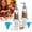 2pcs, variant on Nutcracker Soap Dispenser Clear, Christmas Soap Pump Bottle for Kitchen Sink Bathroom Holiday Decor