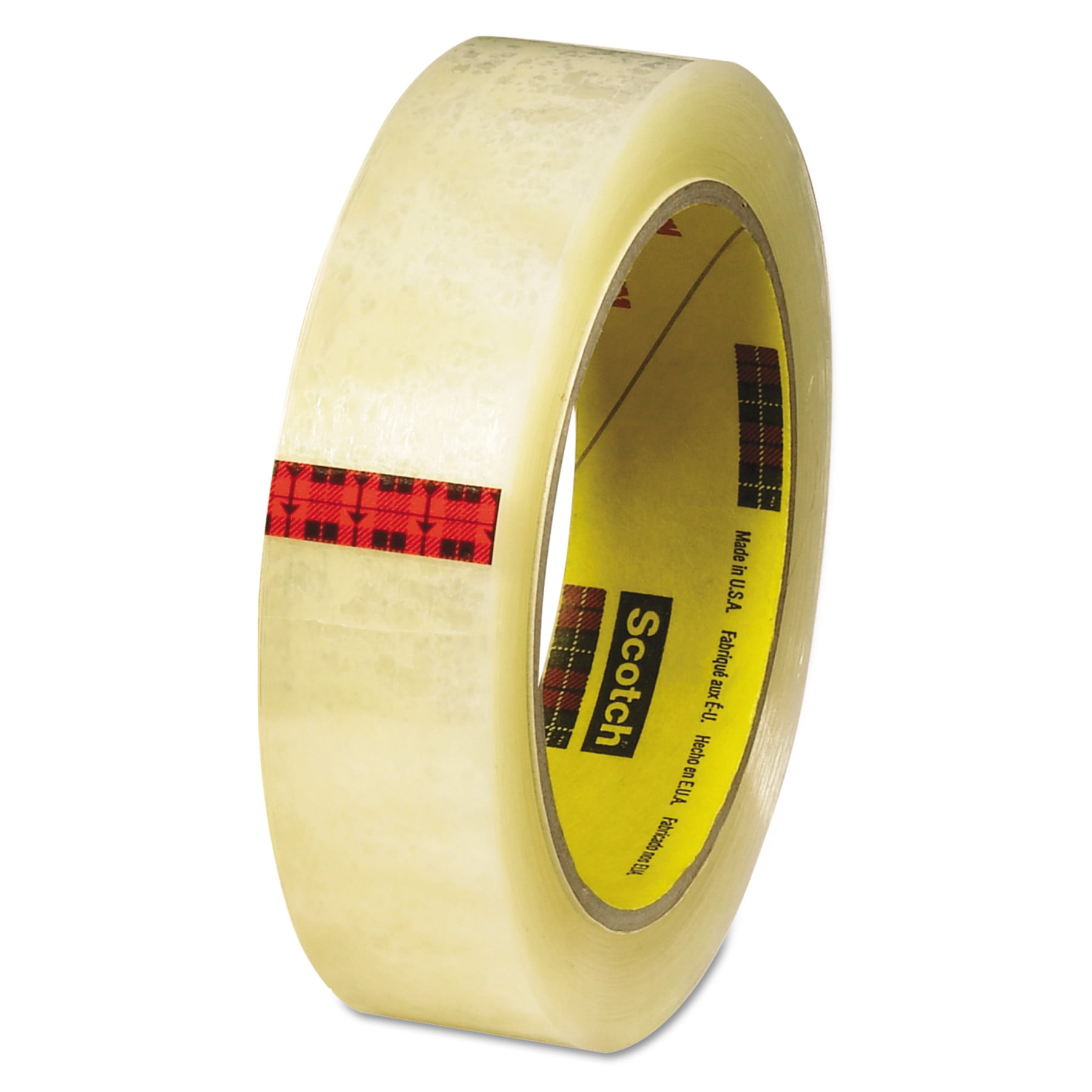 Scotch LightDuty Packaging Tape High Clarity, 1" x 72yds, 3" Core