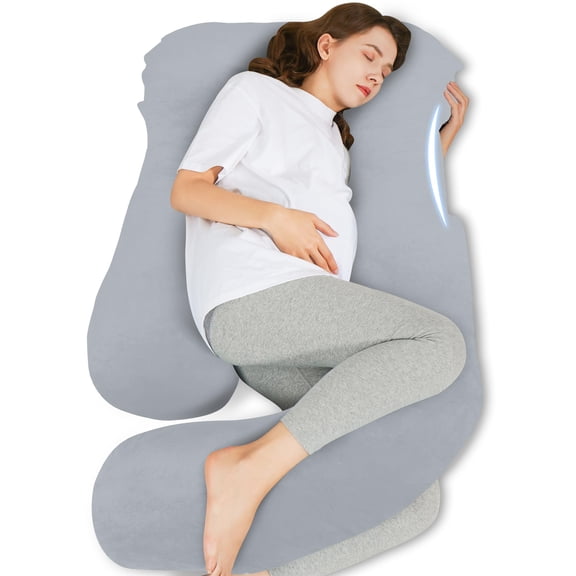 Almohada Body Positioner HIPHOP PANDA en forma de U para embarazo, 145 cm