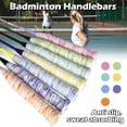 thumbnail image 3 of Absorbent Badminton & Tennis Racket Grip Tape, Anti-Slip Shock Absorbing Overgrip, Sweat Belt for Enhanced Grip & Comfort, Universal Fit, Rolling Holder Included, Black, 10-Pack, 3 of 8
