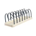 thumbnail image 3 of Rejilla para secar platos, rejilla para almacenar platos, ahorra espacio, soporte para escurrir tapas de ollas, práctico para mostrador de cocina, Azul profundo, 3 of 8