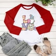 thumbnail image 5 of Honeeladyy Sales Womens Raglan Sleeve Shirt Pullover Tops Casual Looseweight Easter Bunny Printed Long Sleeve Pullover Cute Rabbit T-Shirt Tops, 5 of 6