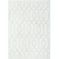 thumbnail image 2 of Well Woven Waina Ivory & Thick & Soft Geometric Shag Area Rug 5x7 (5'3" x 7'3"), 2 of 8