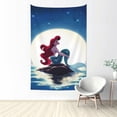 thumbnail image 1 of Tapiz de La Sirenita para dormitorio, estampado artístico para colgar en la pared, pósteres estéticos, tapices de fondo para sala de estar, dormitorio, regalo para fanáticos, 60 x 40 pulgadas, 1 of 8