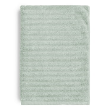 Mainstays Performance Textured Bath Sheet, 30" x 62", Soft Sea
